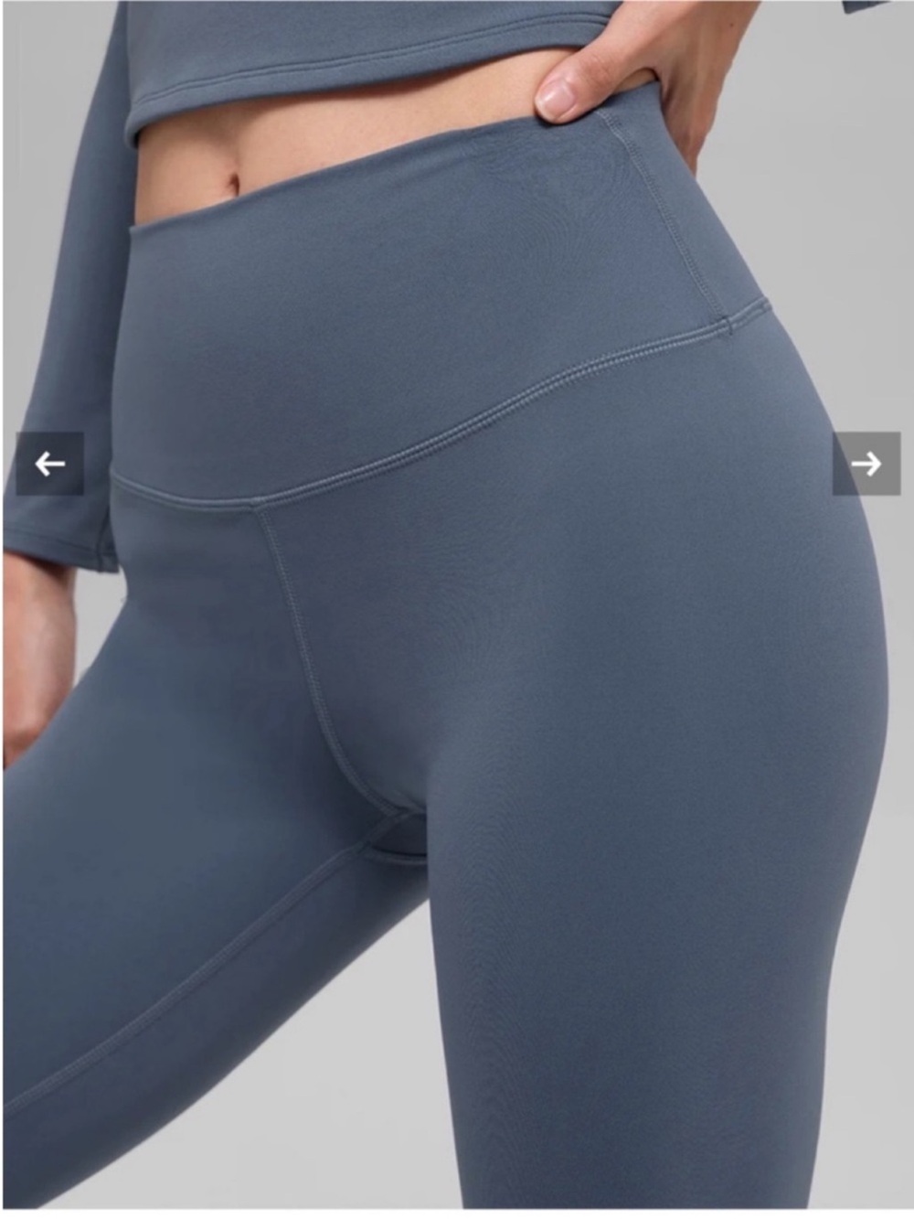 NWT Alo Yoga SoftSculpt High Waist Leggings Bluestone 29" Sz M 8-10 W54234